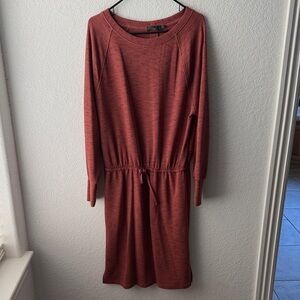 Prana Long Sleeve Rust Dress
